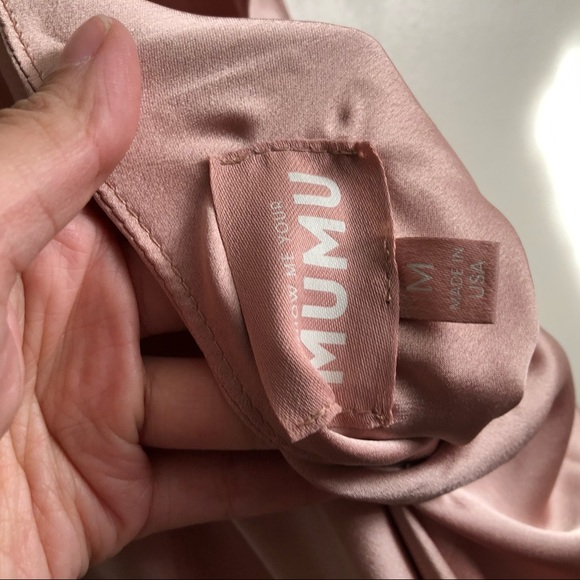 Show Me Your Mumu Verona Cowl Dress Rose Gold Luxe - Picture 2 of 4